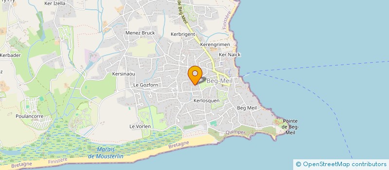 localisation de l'entreprise CABINET INFIRMIER DE KERVASTARD  FOUESNANT