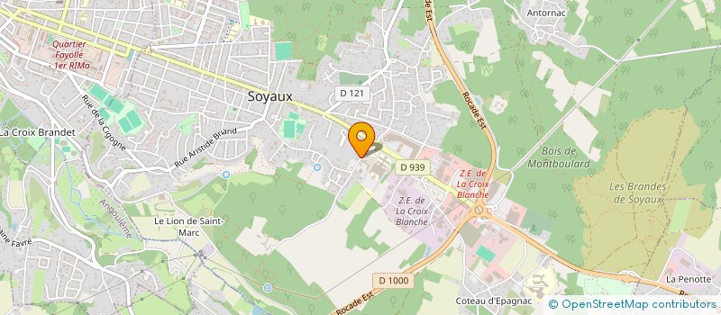 localisation de l'entreprise CABINET INFIRMIER DE L'ANGOUMOIS à SOYAUX