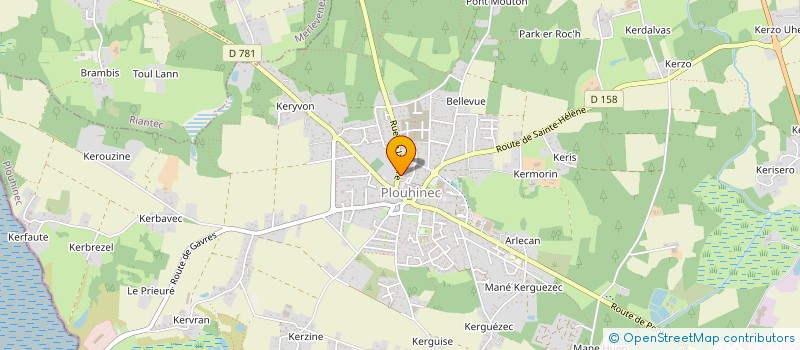 localisation de l'entreprise CABINET INFIRMIER DE L OCEAN  PLOUHINEC