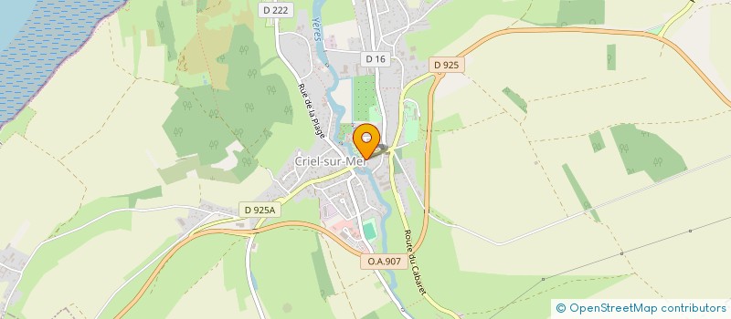 localisation de l'entreprise CABINET INFIRMIER DE L'YERES  CRIEL-SUR-MER