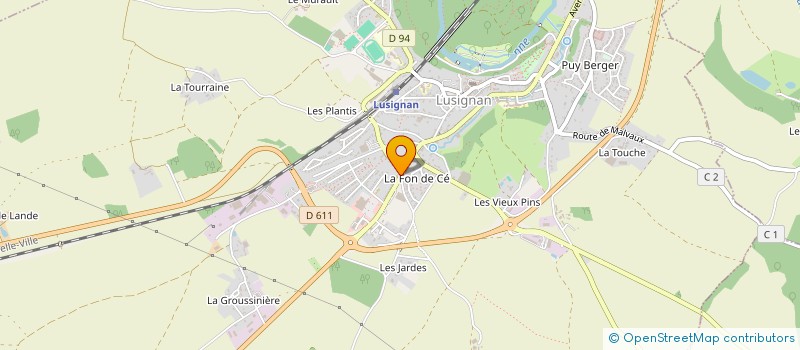 localisation de l'entreprise CABINET INFIRMIER DE LA FEE MELUSINE  LUSIGNAN