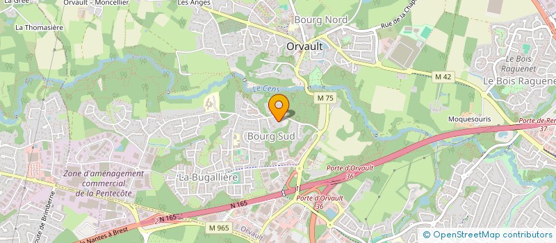 localisation de l'entreprise CABINET INFIRMIER DE LA FERRIERE à ORVAULT