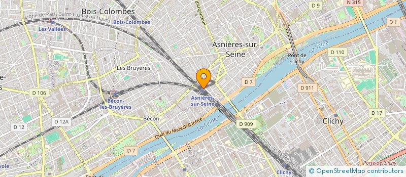 localisation de l'entreprise CABINET INFIRMIER DE LA GARE D'ASNIERES-SUR-SEINE à ASNIERES-SUR-SEINE