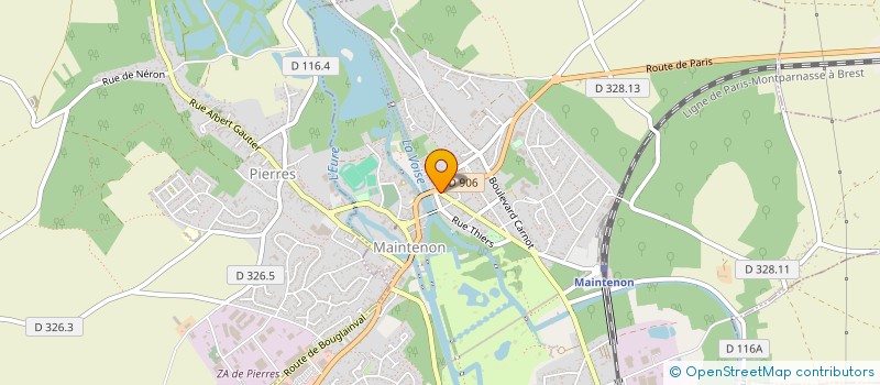 localisation de l'entreprise CABINET INFIRMIER DE MAINTENON  MAINTENON