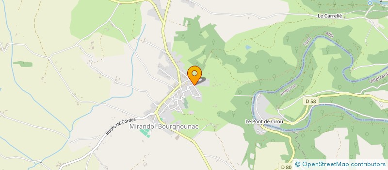 localisation de l'entreprise CABINET INFIRMIER DE MIRANDOL BOURGNOUNAC à MIRANDOL-BOURGNOUNAC