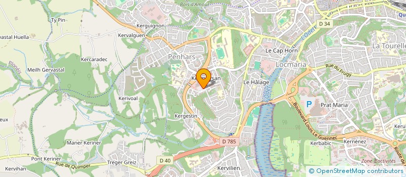 localisation de l'entreprise CABINET INFIRMIER DE PENHARS à QUIMPER