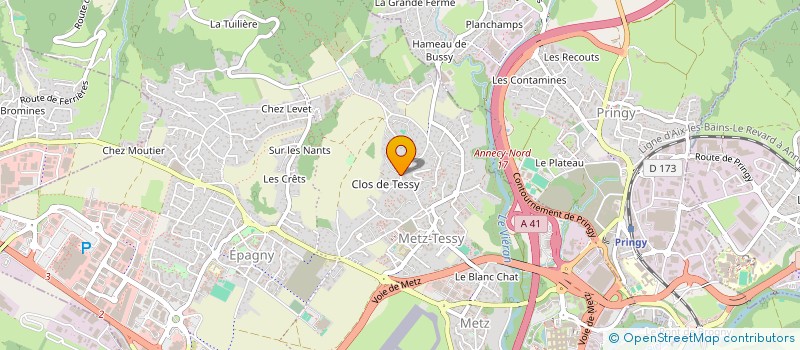 localisation de l'entreprise CABINET INFIRMIER DE PROMERY à ANNECY