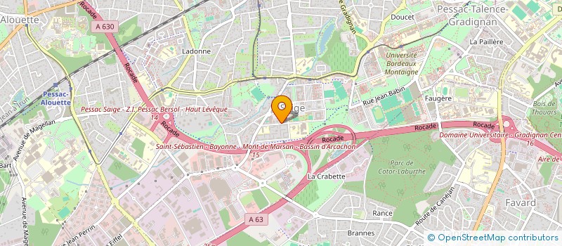 localisation de l'entreprise CABINET INFIRMIER DE SOINS à PESSAC