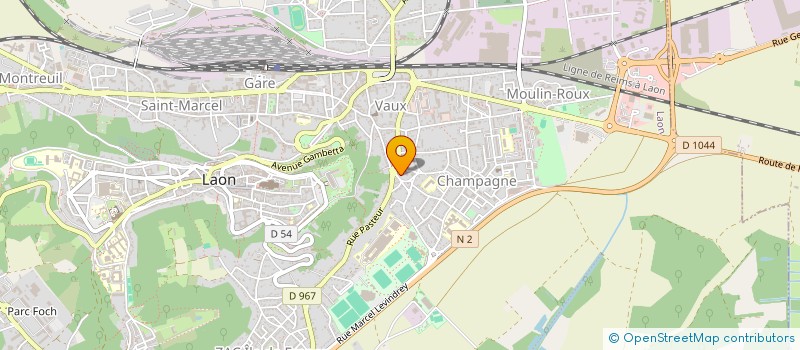 localisation de l'entreprise CABINET INFIRMIER DE VAUX à LAON