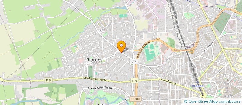 localisation de l'entreprise CABINET INFIRMIER DES CANAUX à RIORGES