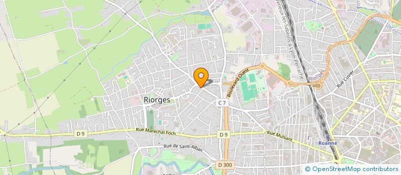localisation de l'entreprise CABINET INFIRMIER DES CANAUX à RIORGES