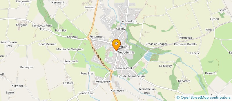 localisation de l'entreprise CABINET INFIRMIER DES LEGENDES à PLOUDANIEL