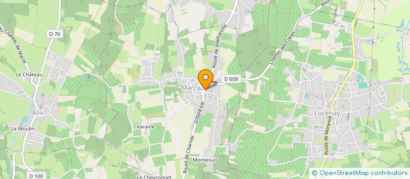 localisation de l'entreprise CABINET INFIRMIER DES PIERRES DOREES  MARCY