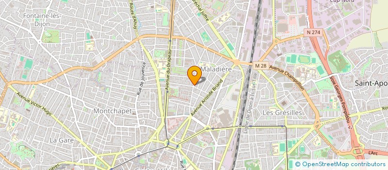 localisation de l'entreprise CABINET INFIRMIER DU 26EME DRAGONS à DIJON