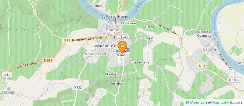 localisation de l'entreprise CABINET INFIRMIER DU BRANNAIS  BRANNE