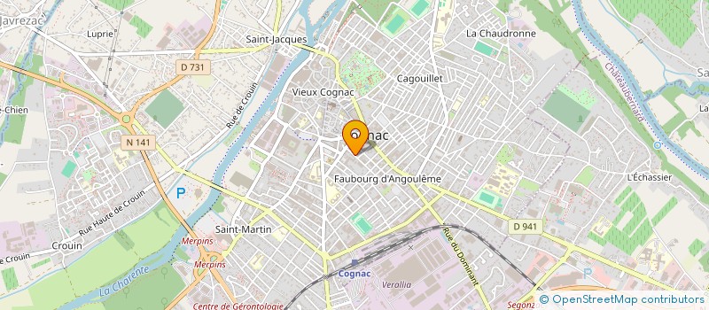localisation de l'entreprise CABINET INFIRMIER DU CENTRE VILLE à COGNAC
