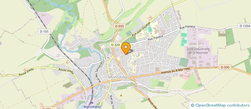 localisation de l'entreprise CABINET INFIRMIER DU CHEMIN VERT à MONTDIDIER