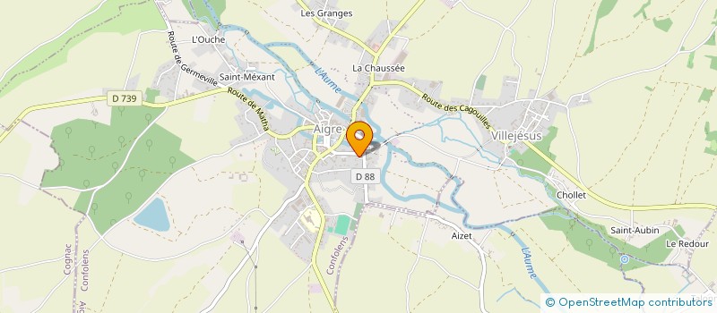 localisation de l'entreprise CABINET INFIRMIER DU PAYS D'AIGRE à AIGRE