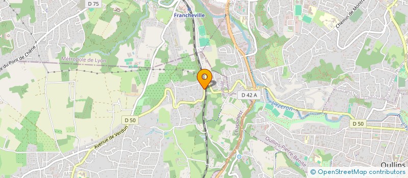 localisation de l'entreprise CABINET INFIRMIER DU POINT DU JOUR  CHAPONOST