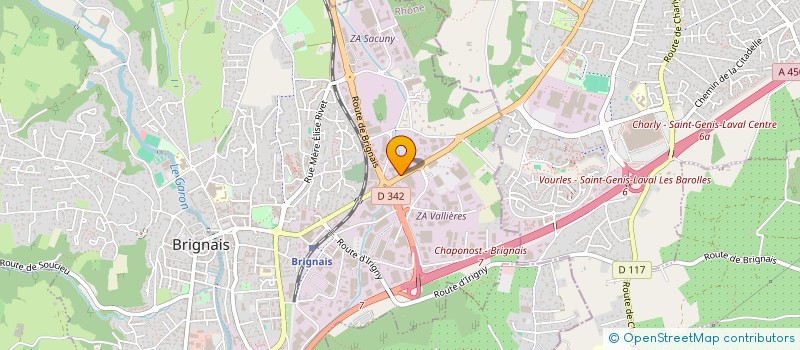 localisation de l'entreprise CABINET INFIRMIER DU SUD OUEST  BRIGNAIS