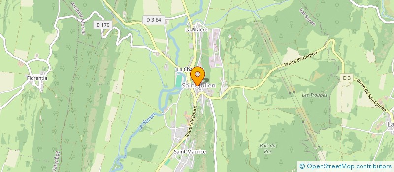 localisation de l'entreprise CABINET INFIRMIER DU VAL SURAN  VAL SURAN