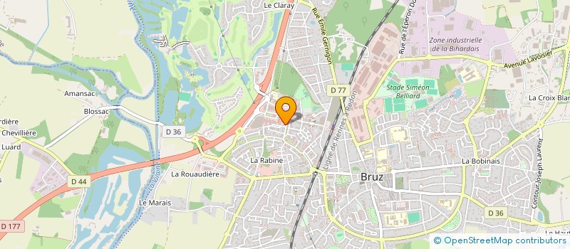 localisation de l'entreprise CABINET INFIRMIER DU VERT BUISSON à BRUZ