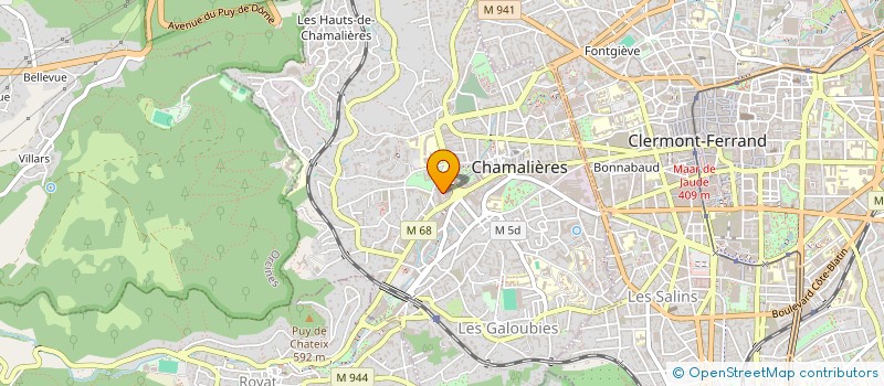 localisation de l'entreprise CABINET INFIRMIER EUROPE à CHAMALIERES