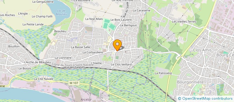 localisation de l'entreprise CABINET INFIRMIER - FILIMONOFF - MENARD à COUERON