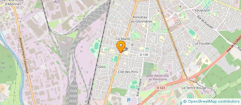 localisation de l'entreprise CABINET INFIRMIER GENESLAY  LE MANS