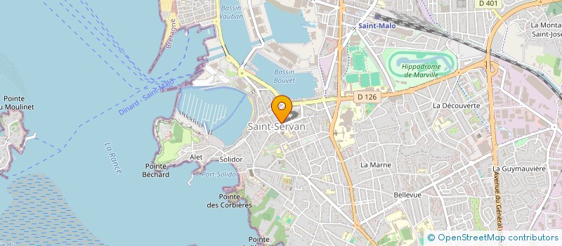 localisation de l'entreprise CABINET INFIRMIER GEORGES V  SAINT-MALO