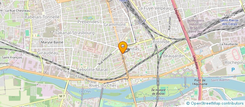 localisation de l'entreprise CABINET INFIRMIER GRAMMONT  TOURS