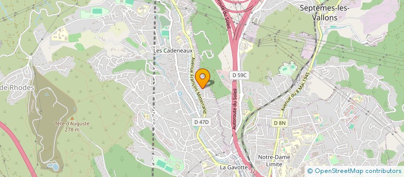 localisation de l'entreprise CABINET INFIRMIER GRAZZINI GERALDINE à LES PENNES-MIRABEAU