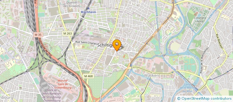 localisation de l'entreprise CABINET INFIRMIER HAAQ DOMINIQUE GLUCK VIRGINIE BERNHARD CINDY  SCHILTIGHEIM