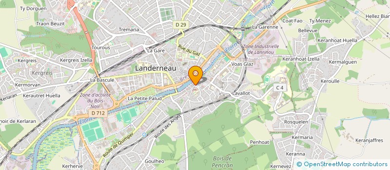 localisation de l'entreprise CABINET INFIRMIER HUGUEN / BUHLER à LANDERNEAU