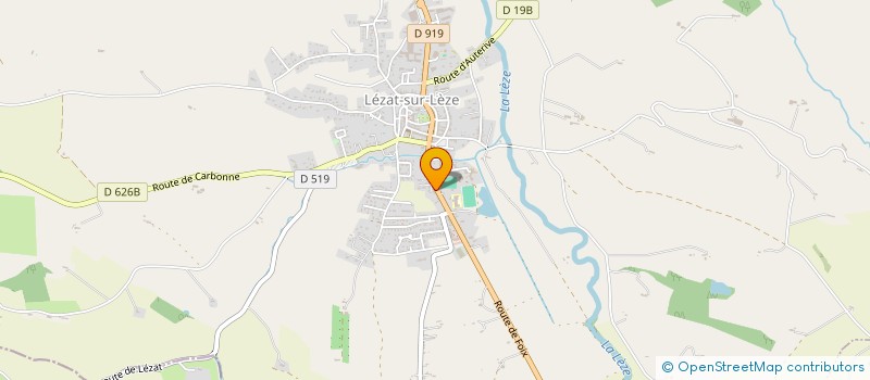 localisation de l'entreprise CABINET INFIRMIER HYGEE à LEZAT-SUR-LEZE