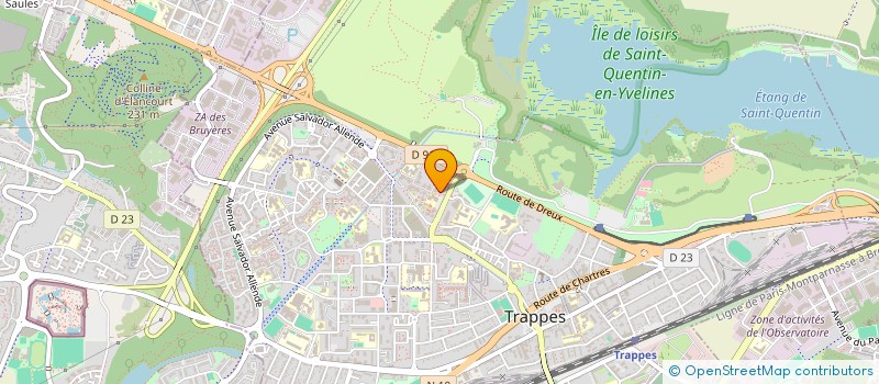 localisation de l'entreprise CABINET INFIRMIER IBRAHMEN  TRAPPES