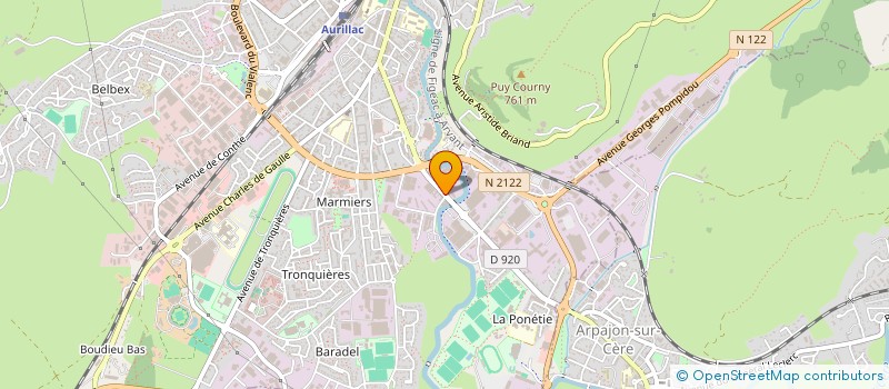 localisation de l'entreprise CABINET INFIRMIER LA JORDANNE GIRAUD ERNEST à AURILLAC