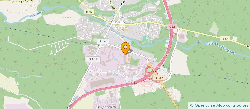 localisation de l'entreprise CABINET INFIRMIER LANDAIS SPECIALISE à CASTETS