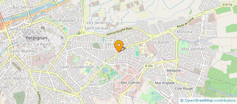localisation de l'entreprise CABINET INFIRMIER LAS COBAS  PERPIGNAN