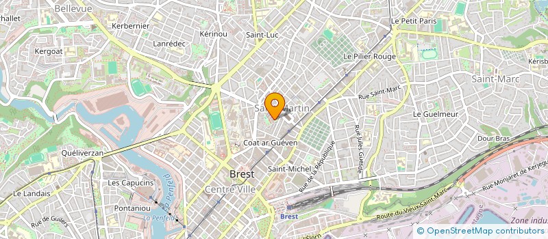 localisation de l'entreprise CABINET INFIRMIER LE GOFF-PELLEN-TREAL-VIARD à BREST