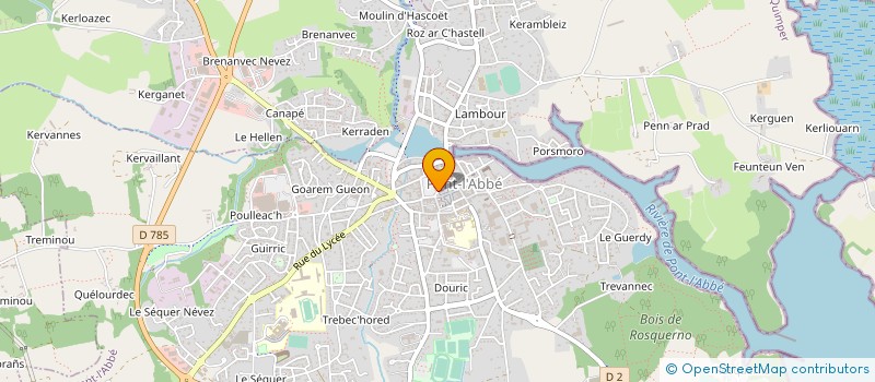 localisation de l'entreprise CABINET INFIRMIER LE LEZ-TANNEAU à PONT-L'ABBE