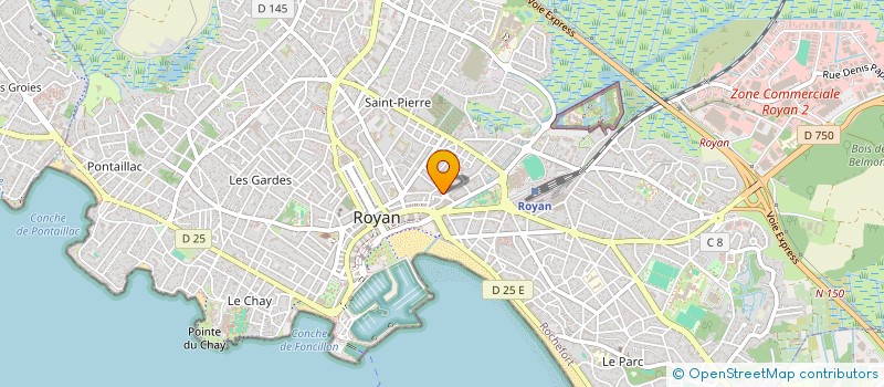 localisation de l'entreprise CABINET INFIRMIER LOGEAY - VILLEBASSE  ROYAN