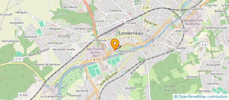 localisation de l'entreprise CABINET INFIRMIER LOURDELET/RICHOU à LANDERNEAU