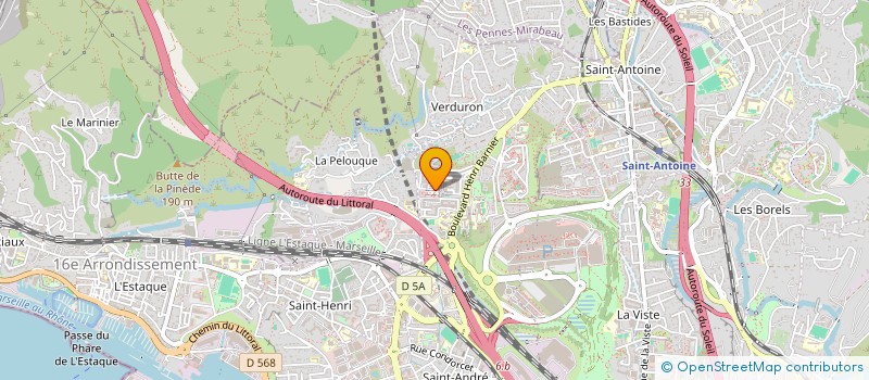localisation de l'entreprise CABINET INFIRMIER MALISA  MARSEILLE