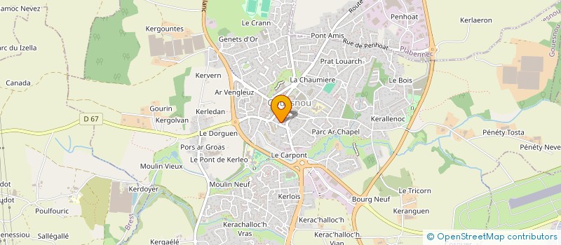 localisation de l'entreprise CABINET INFIRMIER MARCHAL PLAZE  GOUESNOU