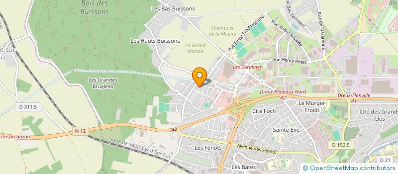 localisation de l'entreprise CABINET INFIRMIER MERIAUX à DREUX