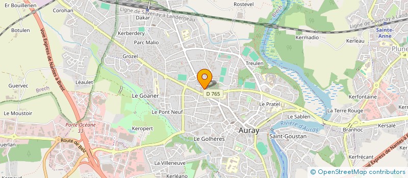 localisation de l'entreprise CABINET INFIRMIER POCHEVEUX QUERE FAYT CHAPUT ROUSSEAU à AURAY