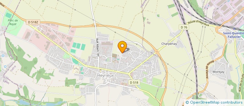 localisation de l'entreprise CABINET INFIRMIER POLE SAVOYAN  HEYRIEUX