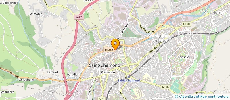 localisation de l'entreprise CABINET INFIRMIER RUIZ COURTIN  SAINT-CHAMOND