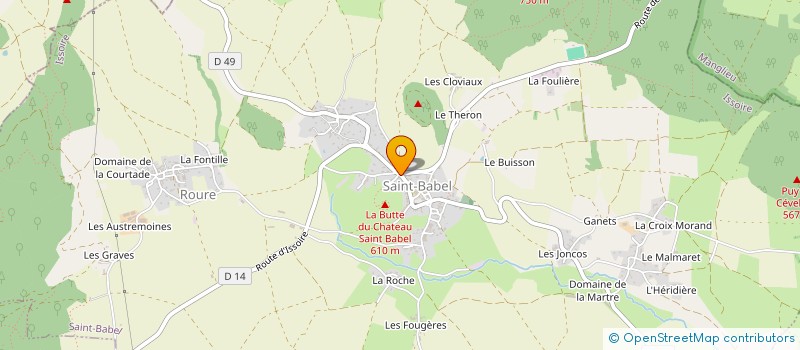 localisation de l'entreprise CABINET INFIRMIER SAINT BABEL MATHIS  SAINT-BABEL